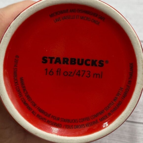 Starbucks 16oz Red Coffee Cup - Picture 5 of 6